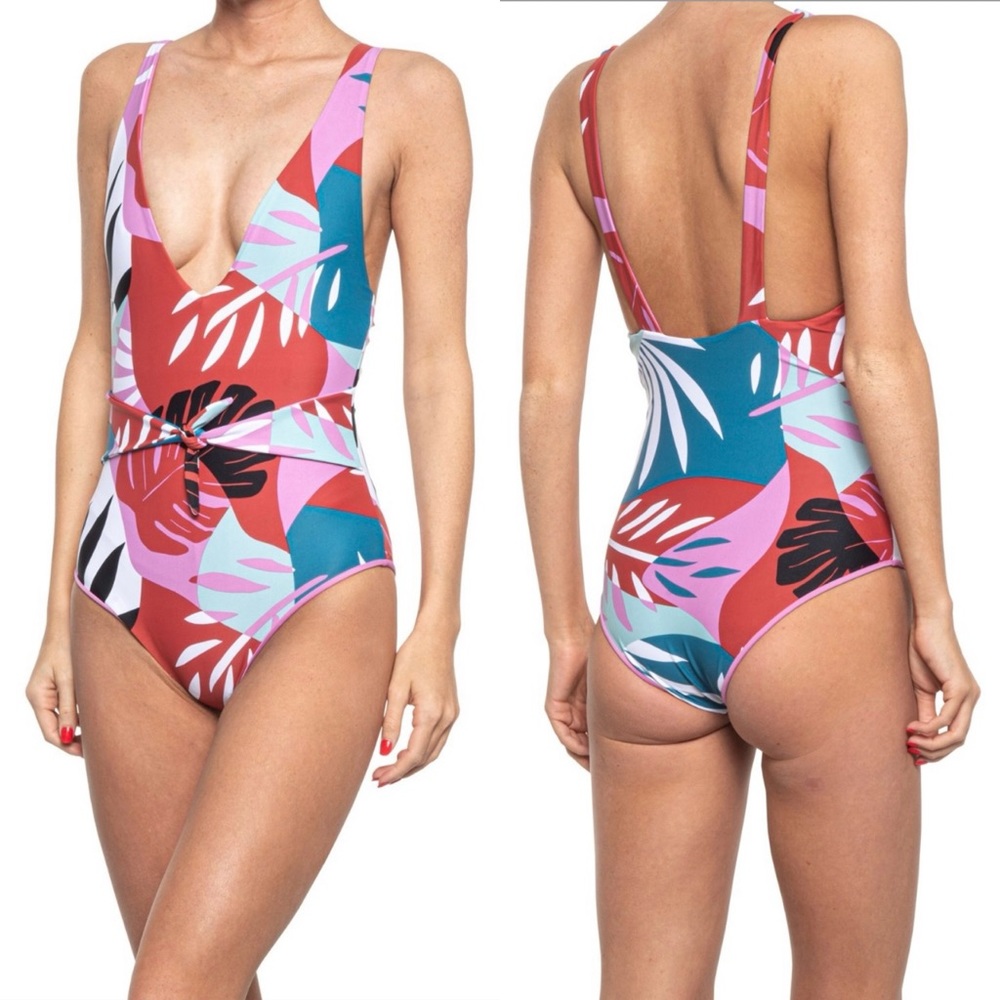 AMUSE SOCIETY • NEW! Ramsey One Piece Swimsuit - Orchid - Size XS